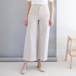 Everlane Cropped Wide Leg Chinos